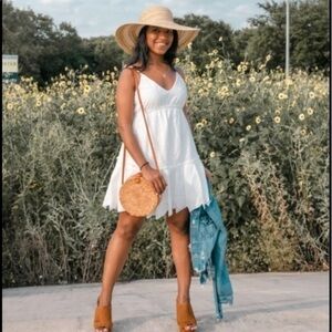 Large Straw Summer Sun Hat Tan with Cream Trim Ladies